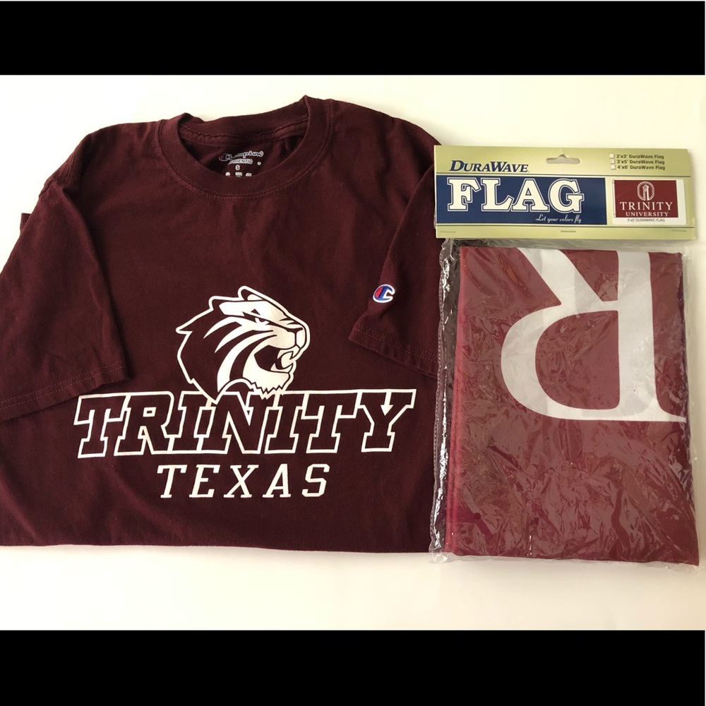 Trinity University Flag a d T-shirt